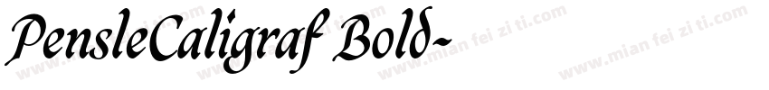PensleCaligraf Bold字体转换